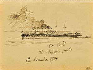 The California Departs, December 3, 1930